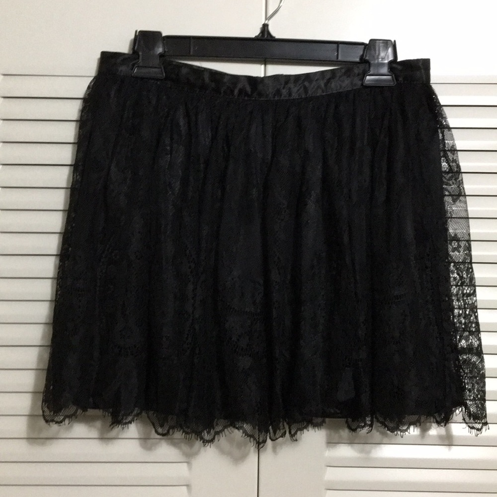 Divided By H&M Black Lace Skirt Size 12